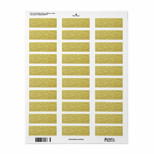 Étiquette Arrière - plan fait sur commande de feuille d'or