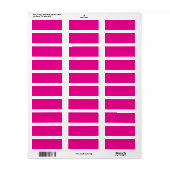 Étiquette Arrière - plan rose avec des idées de conception d (Feuille entière)