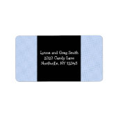 Étiquette Arrière - plan texturé bleu clair (Devant)