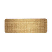 Étiquette Arrière - plan texturé Burlap Blank (Devant)
