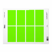 Étiquette arrière - plan vert fluorescent de couleur solide (Feuille entière)