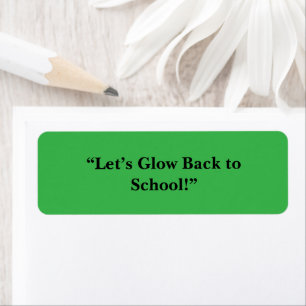 Étiquette Arrière-plan vert néon plat - Texture scolaire