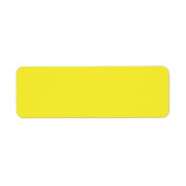 Étiquette Arrière - plan vibrant Solid Jaune (Devant)