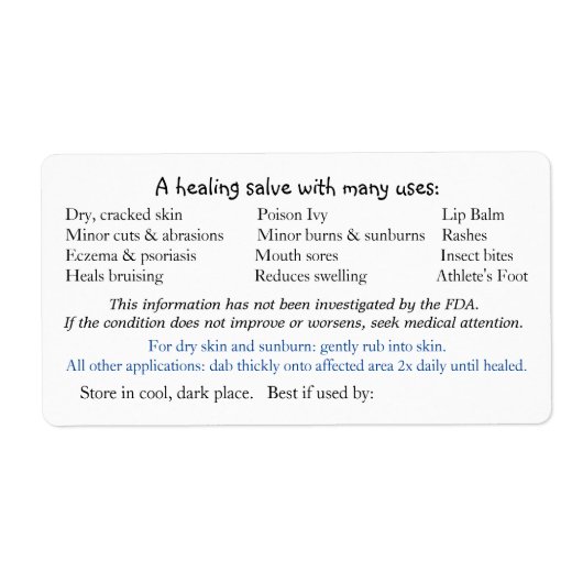 Étiquette arrière pour Daisy avant (Devant)