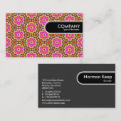 Étiquette arrondie de bord - 02 géométriques (Devant / Derrière)