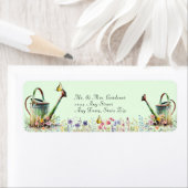 Étiquette Arrosage Cans Papillon Beau été Retour (En situation)