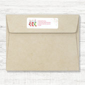 Étiquette Arrosage de Noël Adresse de retour