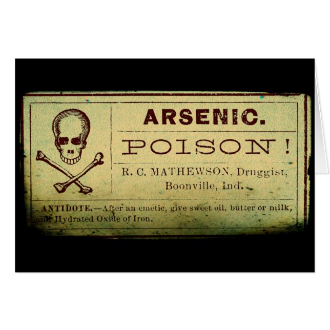 Étiquette Arsenic désorganisé (Devant horizontal)