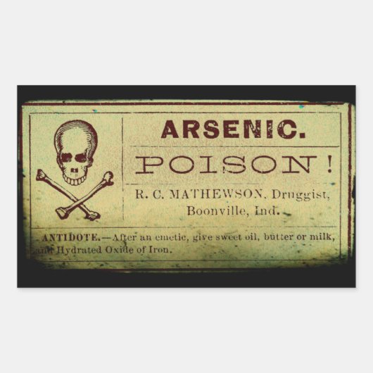 Étiquette Arsenic désorganisé (Devant)