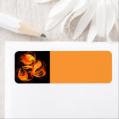 Étiquette Art Abstrait Fireball (En situation)