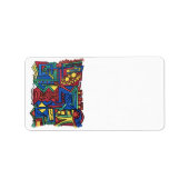 Étiquette Art Abstrait Peint À Main Haute (Devant)