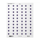 Étiquette Art crâne (Feuille entière)