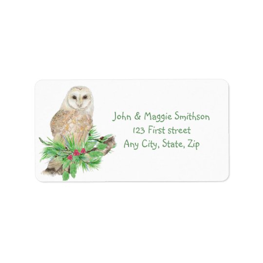 Étiquette Art de coutume de nature d'oiseau de hibou de
