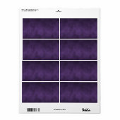 Étiquette Art de fond ombré Violet Gothic (Feuille entière)