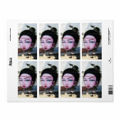 Étiquette Art de rue Lady Lao Graffiti (Feuille entière)