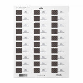 Étiquette Art déco (Feuille entière)