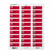 Étiquette Art déco Valentine (Feuille entière)