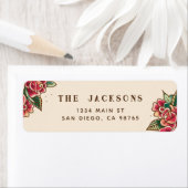 Étiquette Art du tatouage Rose de la vieille école (En situation)