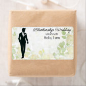 Étiquette Art floral Arrière - plan Nom du Étiquet (En situation)