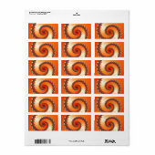 Étiquette Art fractal (Feuille entière)