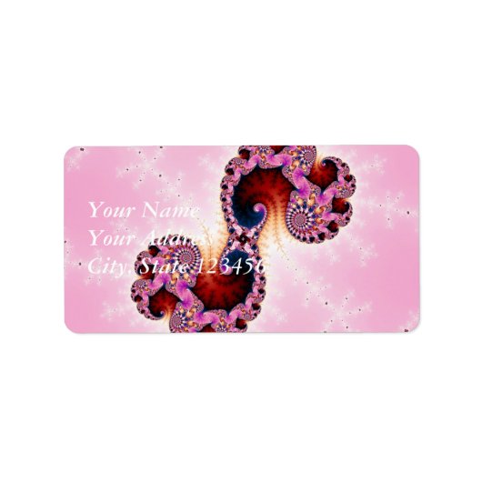 Étiquette Art fractal Gemini (Devant)