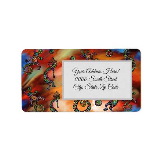 Étiquette Art Kokopelli (Devant)