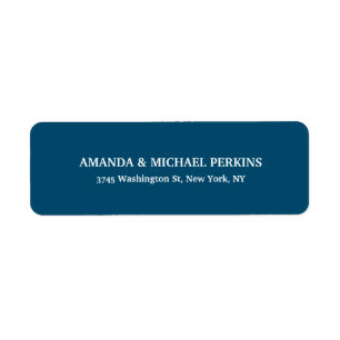 Étiquette Art moderne Creative Ocean Blue Classe Famille