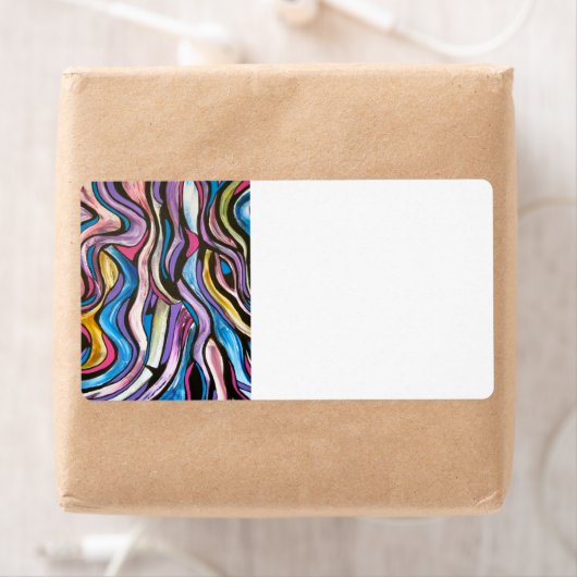 Étiquette Art Moderne Peint À La Main D'Arbre (En situation)