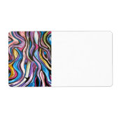 Étiquette Art Moderne Peint À La Main D'Arbre (Devant)