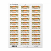 Étiquette Art Nouveau (Feuille entière)