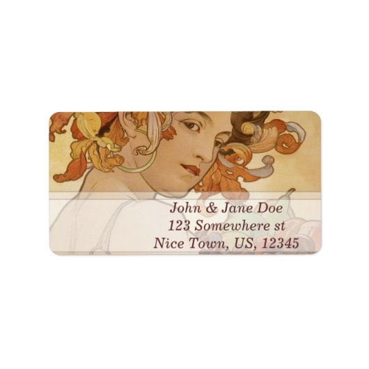 Étiquette Art Nouveau (Devant)
