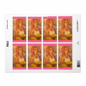 Étiquette Art Songstress (Feuille entière)