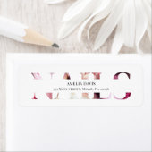 Étiquette Artiste de ongles Élégant floral blanc rose manicu (En situation)