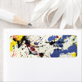 Étiquette Artistes Paint Splatter Arrière - plan (En situation)