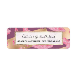 Étiquette Artsy Girly Rose or violet Ballerina Robe Chaussur
