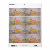 Étiquette Aruba (Feuille entière)