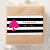 Étiquette As de pique rose (En situation)