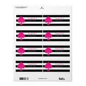 Étiquette As de pique rose (Feuille entière)