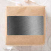 Étiquette Aspect métallique en aluminium brossé (En situation)