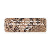 Étiquette Aspect Snakeskin Brown (Devant)