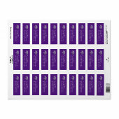 Étiquette Assistant de médecin PA Diplômé Violet Argent (Feuille entière)