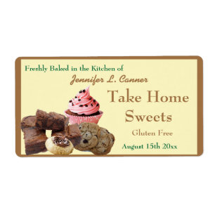 Étiquette Assortiment de produits faits maison Bright Brown