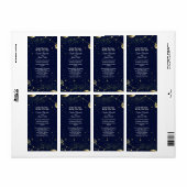 Étiquette Astrologie & Thème de nuit étoilé | Mariage célest (Feuille entière)