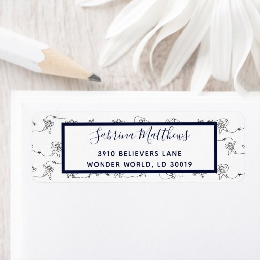 Étiquette astronaute (En situation)