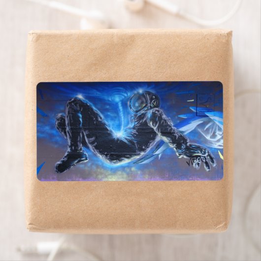 Étiquette Astronaute stylé (En situation)