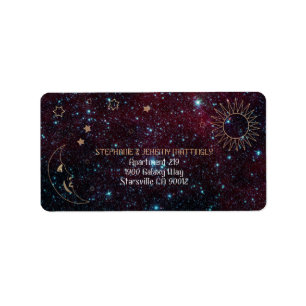 Étiquette Astronomie Galaxy Sun Moon Stars Parties scintilla