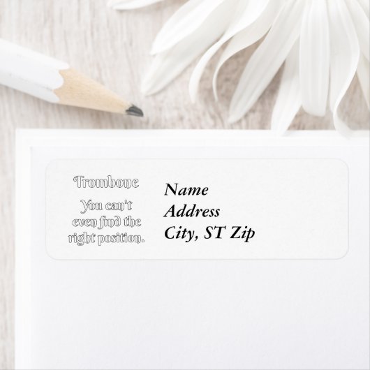 Étiquette Attitude Trombone ! (En situation)