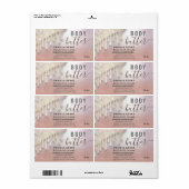 Étiquette au beurre de caisse de scintillement à é (Feuille entière)