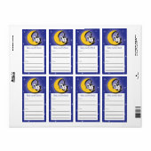 Étiquette Au-dessus de la lune | Plaque (Feuille entière)