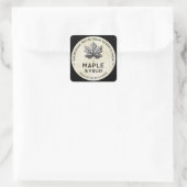 Étiquette au sirop d'érable à feuille (Sac)